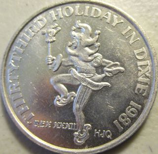 Cotillion Club 1981 Holiday in Dixie Token Lot 8000