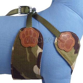 13 21 GIRTH Camouflage Comfort Dog Harness Vest Collar Small + Nylon