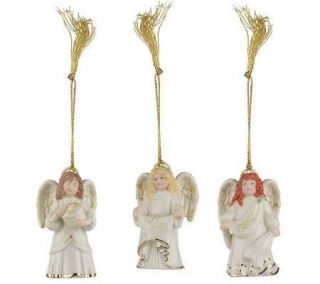 Lenox Set of 3 Merry Little Christmas Ornaments with Gift Box
