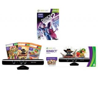 Kinect Sensor for Xbox 360 bundle w/ Dance Central 2 & More   E256657