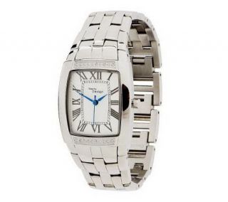 Steel by Design 1/10 ct tw Diamond Bracelet Watch   J268051
