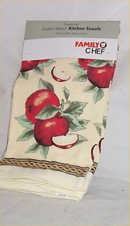 Apple Kitchen Towels 6 Pieces Country Farm Decor