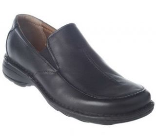Rockport Leather Slip on Comfort Shoes w/Double Gore —