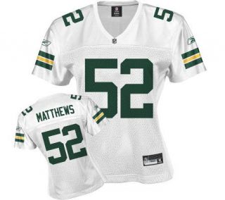 NFL Packers Clay Matthews Womens White FashionJersey —