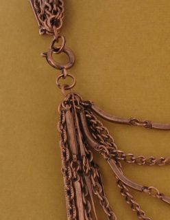 New Copper Rox Multistrand Layered Chain Link Necklace