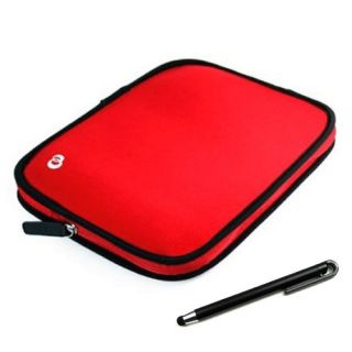 Red Reversible Case Cover Sleeve  Kindle DX 9 7 eReader w Stylus