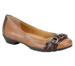 Softspots Posie Braided Leather Flats —