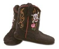 New Cowboy Kickers Skull Rose Slippers 26094 Ladies M