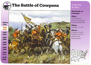 The Battle Of Cowpens Revolution War History Grolier Story Of America