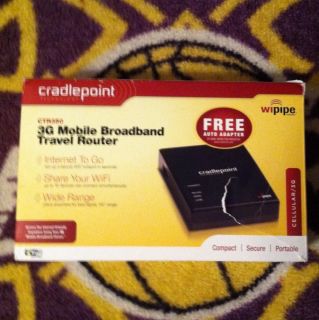 Cradlepoint CTR350 3G Mobile Broadband Travel Router Cellular