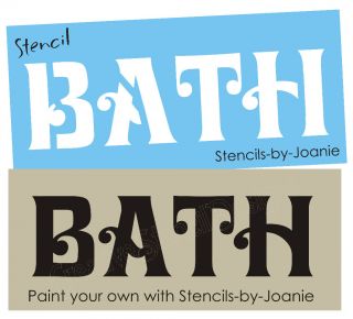 Stencil Bath Home Bathroom Country Primitive Craft Sign