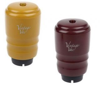 Vintage Vac Set of 2 Motorized Vacuum Seal Wine Savers —