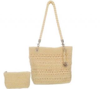 The Sak Tight Weave Small Crochet Shopper with Cosmetic Case