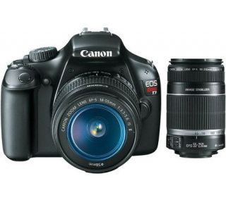 Canon T3 12.1MP DSLR Camera 2 Lens Kit & Accessories   E254666
