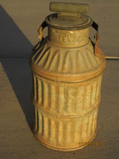 1920s Embossed Fluted Texaco The Texas Oil Company Oil Container