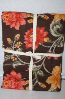 New April Cornell Autumn Floral Tablecloth 60x104 Fall Thanksgiving