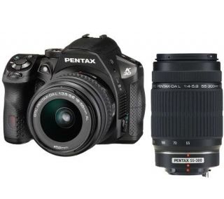 Pentax K 30 DSLR Dual Lens Kit w/ DA L 18 55mm,55 300   E261267