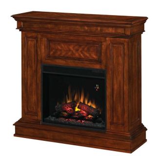 Phoenix 23 Dual Mantel with Electric Fireplace Burnished Walnut w