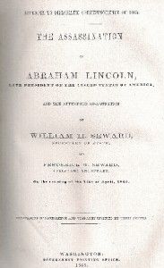  ASSASSINATION ABRAHAM LINCOLN CIVIL WAR OFFICIAL REPORT WORLD SYMPATHY