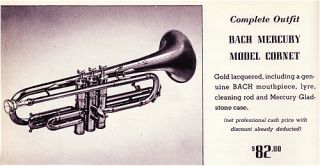 from a bach trumpets cornets trombones catalog copyrighted in 1940