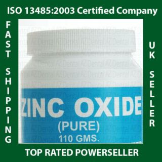 Zinc Oxide Powder Dental Cosmetic 99 99 Purity 110g