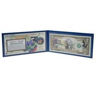 Choice of Colorized $2 U.S. Bill with Security Features   C28269