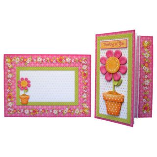MAKE YOUR OWN 3D CARD CHEERFUL FLOWER CARD KIT INC MATCHING INSERT