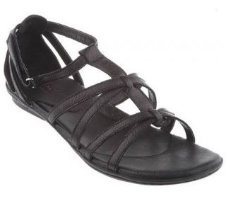 by Born Leather Cross Design Multi strap Sandals —