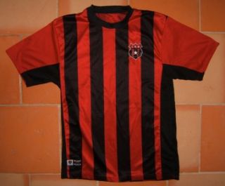 Vintage LDA Costa Rica Football Soccer Jersey Red Black Sport Track