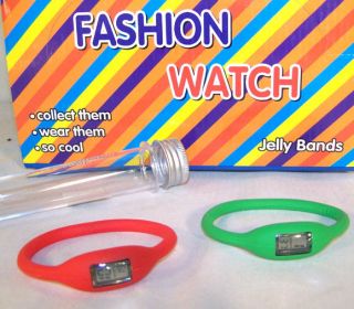 Rubber Jelly Band Digital Watch New Clock Silly Bands