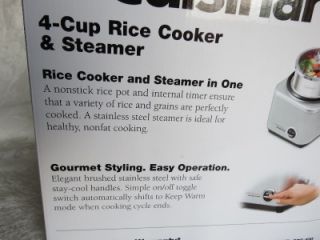 79 New Cuisinart Waring Pro CRC 400 Rice Cooker with Steamer 4 Cup