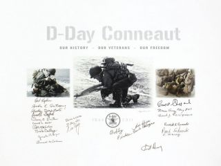 Day Conneaut 2011 Limited Edition Print Signed by 22 VETS