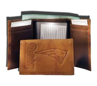 NFL New England Patriots Embossed Trifold Wallet —