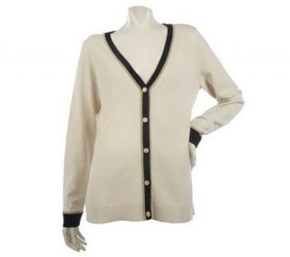 Kelly by Clinton Kelly V neck Cardigan with Trim Detail   A213874