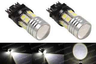 Pair HID White 3156 7W CREE 12 SMD Projector Reverse Turn Signal Light