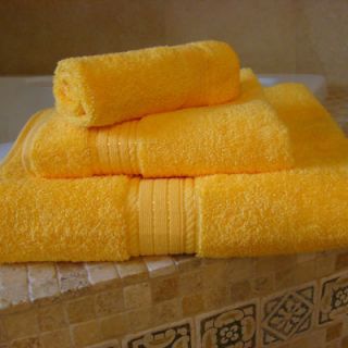 Super Quality Yellow Egyptian Cotton Bath Towels Set