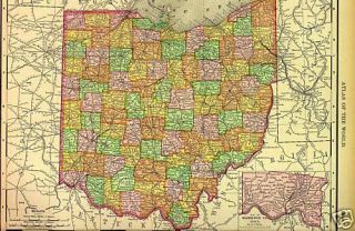 1876 History Genealogy of Coshocton County Ohio Oh