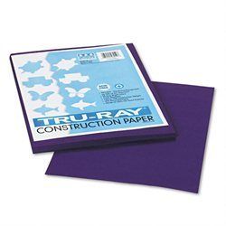 NEW Tru Ray Construction Paper, 76 lbs., 9 x 12, Purple