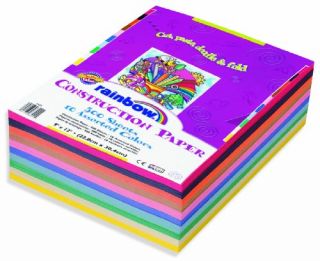 New Rainbow Super Value Construction Paper Ream 9 x12 inches 500