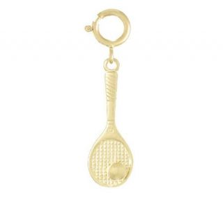 Tennis Racket with Ball Charm, 14k   J107183