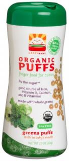  Organic Puffs Greens Puffs 2.1 Ounce Containers (Pack of 6