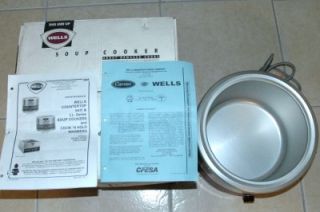 Wells Round Countertop Soup Cooker Warmer LLSC 11