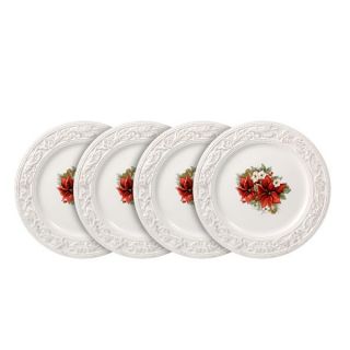 Pfaltzgraff Poinsettia Accent Plates, Set of 4 Country Cupboard