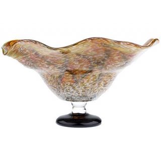 Fenton Art Glass Limited Edition Nathan Sheafor FallCrystalBowl