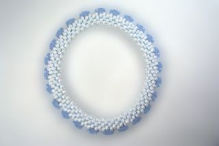 Designer Jewelry   Blue Butterfly Bead Crochet Bracelet