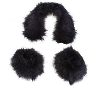Fabulous Furs Faux Fur Collar and Boot Toppers Set by Donna Salyers 