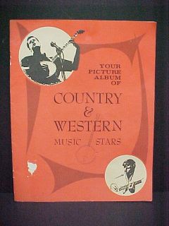 Country Western Music Stars Book Hank Williams Jr