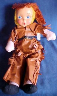 Vintage 23 Disneyland Davy Crockett Doll w/ Hat Tag Gund Official