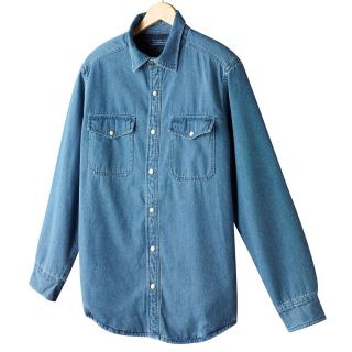 Croft Barrow Blue Denim Quilt Shirt Jacket Mens Lt and XLT $70 NWT