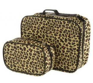 Set of 2 Quilted Cosmetic Cases by Lori Greiner —